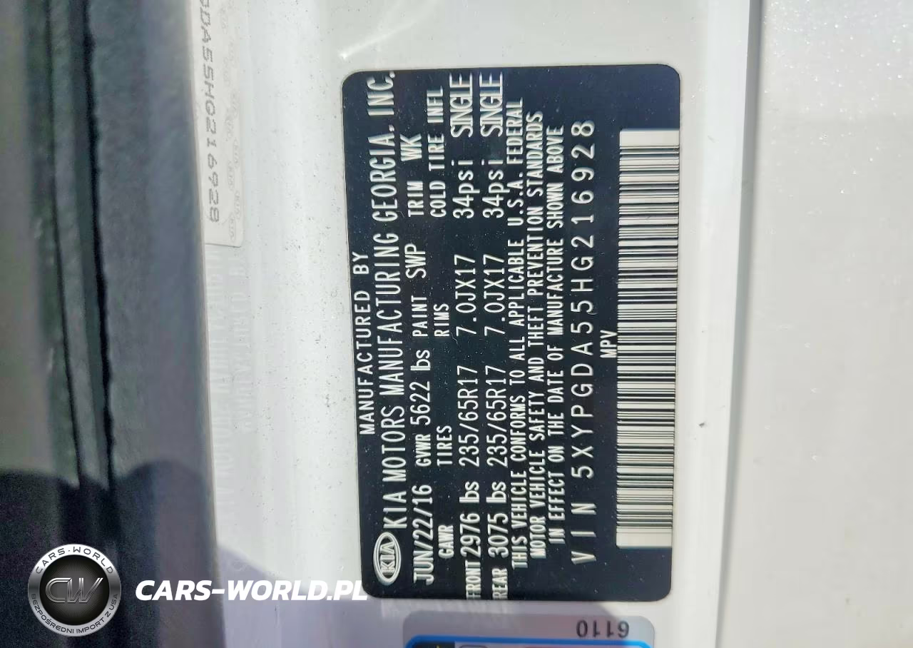 2017 Kia Sorento Lx V6 VIN:5XYPGDA55HG216928 - 14