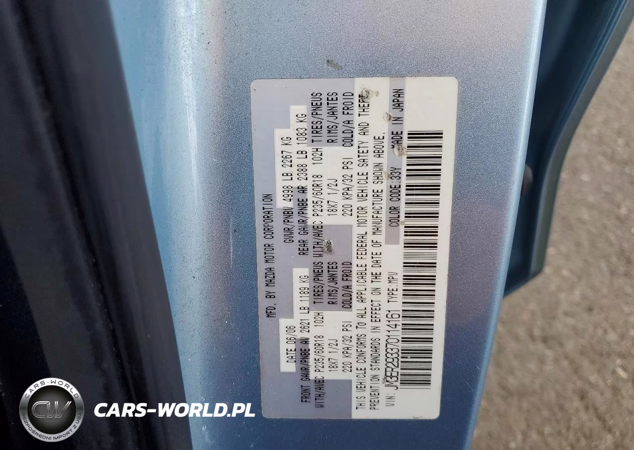 2007 Mazda Cx-7 VIN:JM3ER293370114161 - 12
