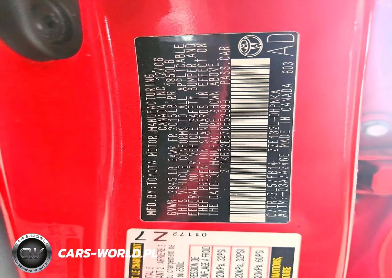 2007 Toyota Corolla Matrix Xr VIN:2T1KR32E67C652999 - 12