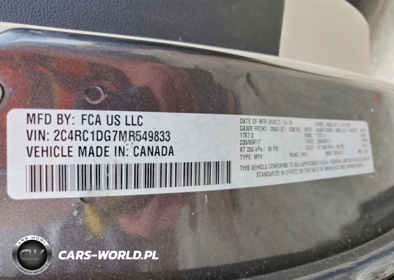 2021 Chrysler Voyager Lxi VIN:2C4RC1DG7MR549833 - 13