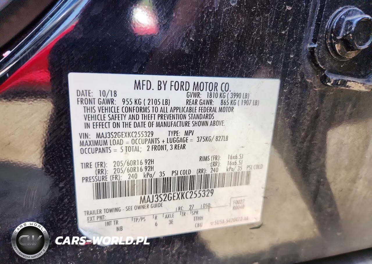 2019 Ford Ecosport Se VIN:MAJ3S2GEXKC255329 - 13