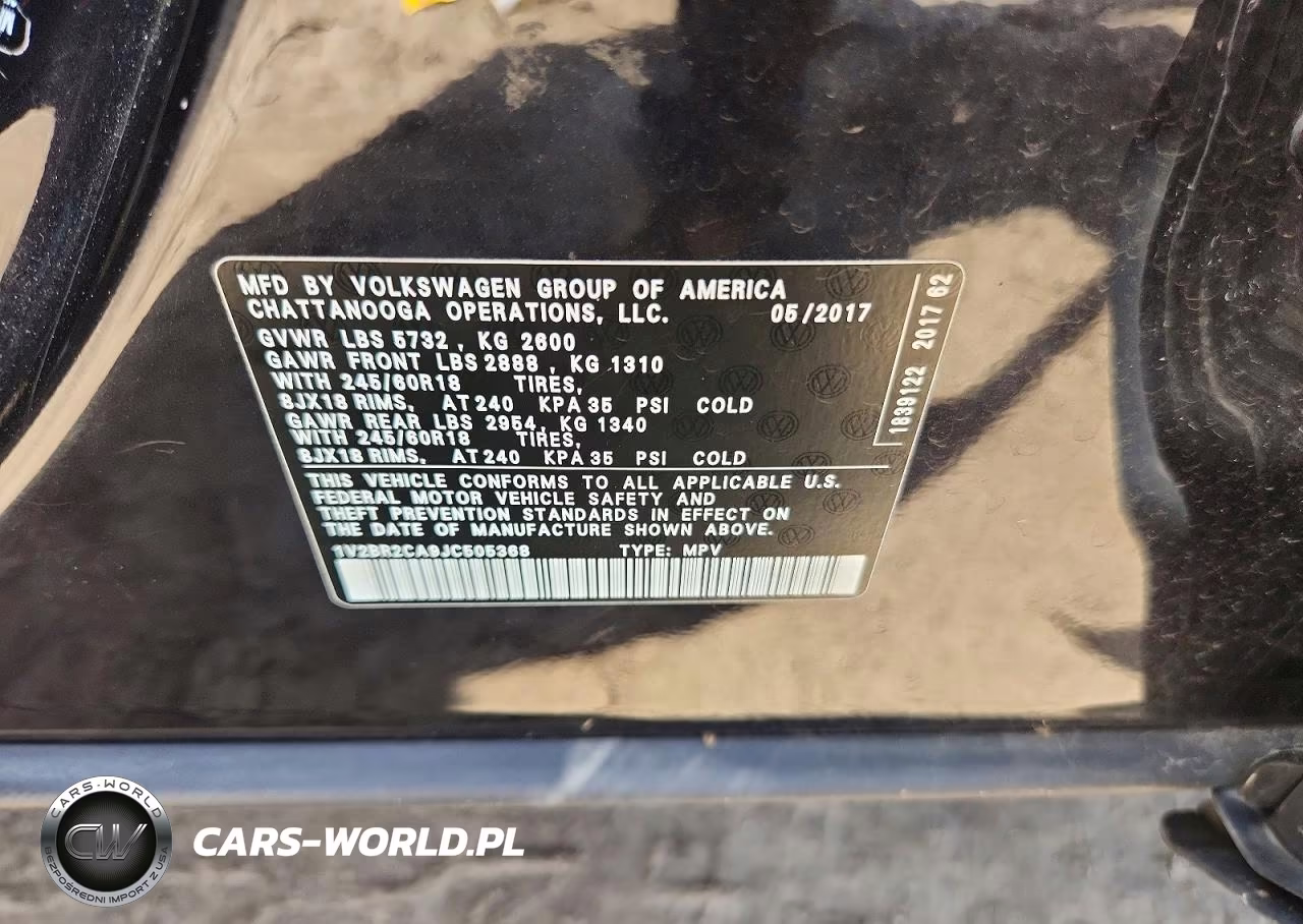 2018 Volkswagen Atlas VIN:1V2BR2CA9JC505368 - 13