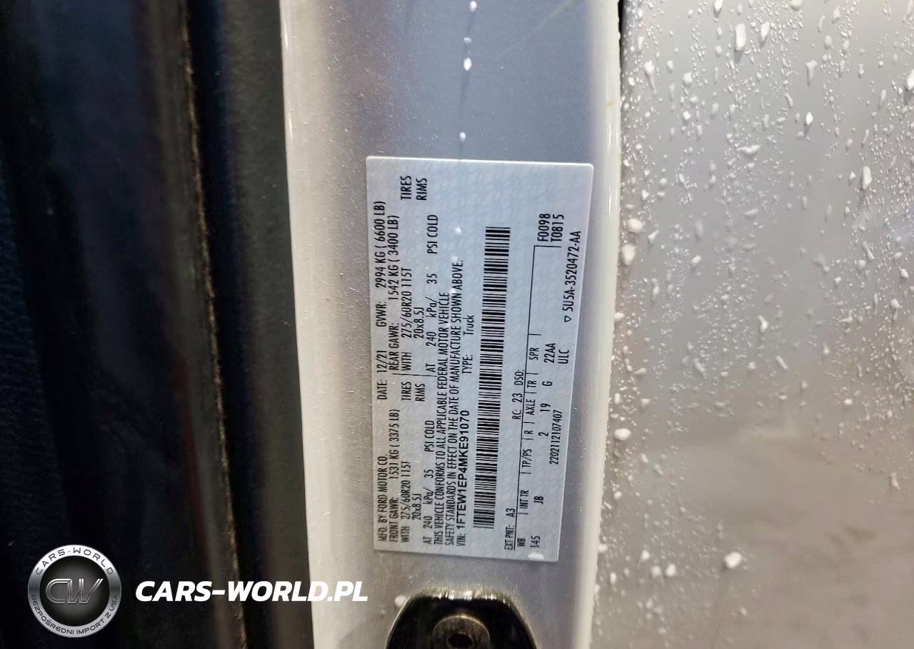 2021 Ford F150 Supercrew VIN:1FTEW1EP4MKE91070 - 12