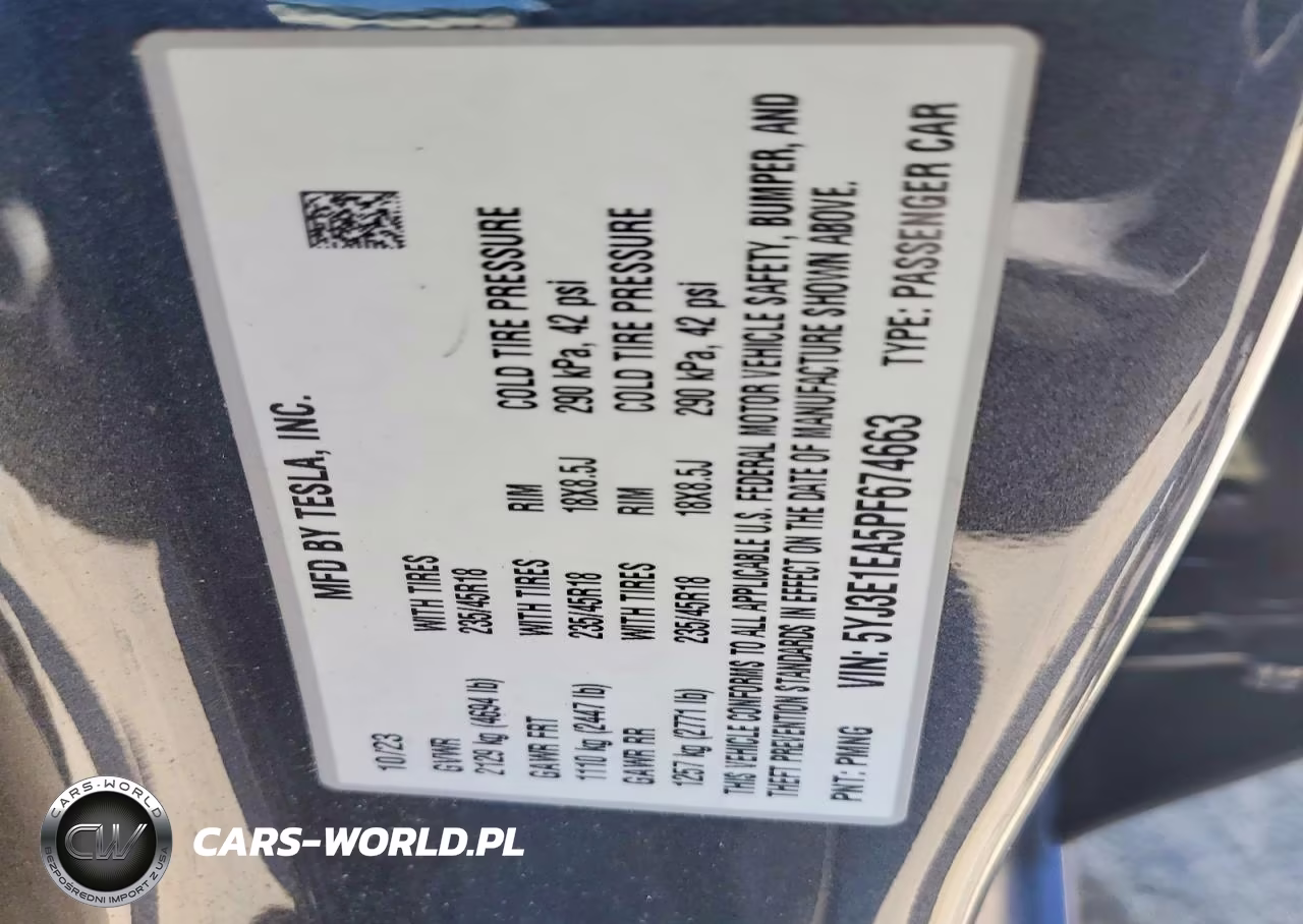 2023 Tesla Model 3 VIN:5YJ3E1EA5PF674663 - 13