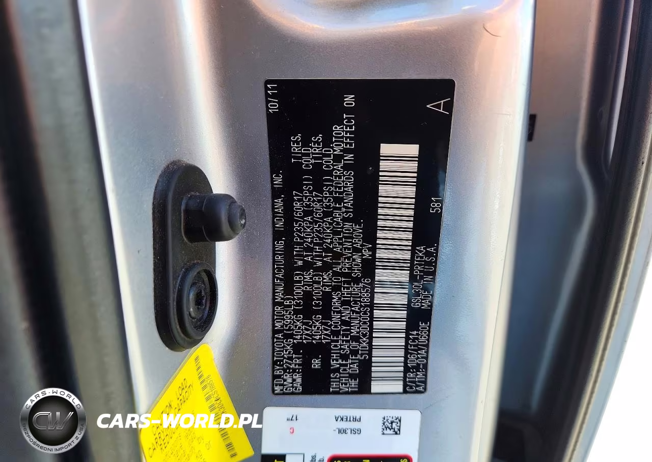 2012 Toyota Sienna Le V6 8 Passenger VIN:5TDKK3DC0CS188576 - 13