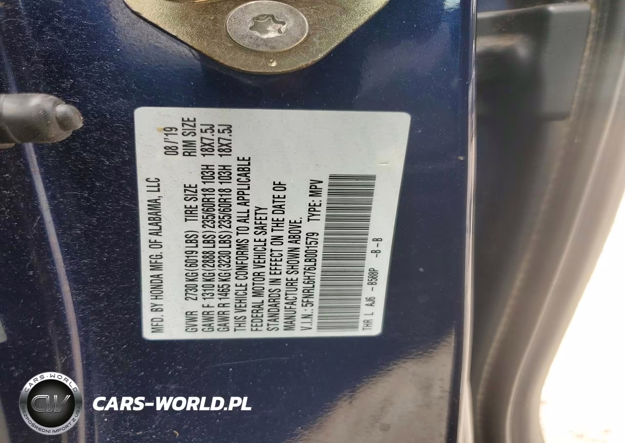 2020 Honda Odyssey Exl VIN:5FNRL6H76LB001579 - 14