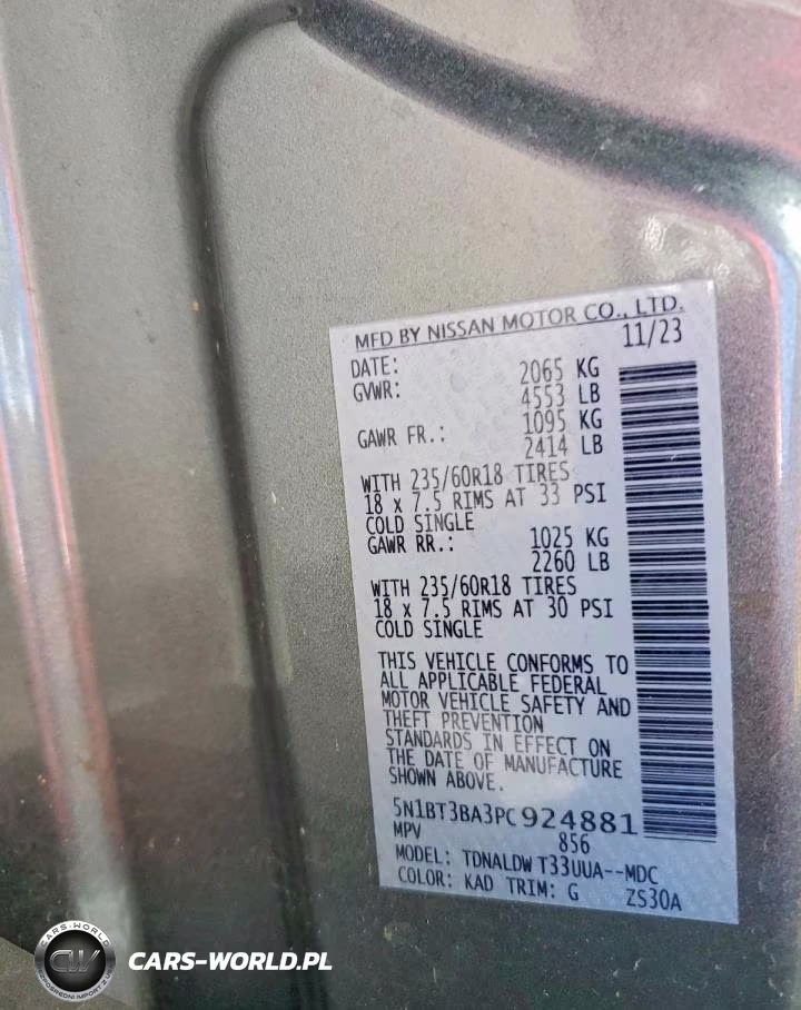 2023 Nissan Rogue Sv VIN:5N1BT3BA3PC924881 - 13