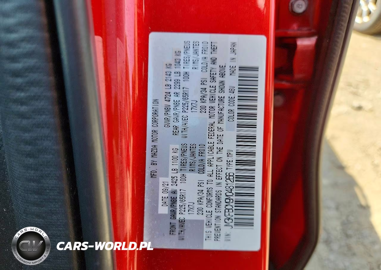 2021 Mazda Cx-5 Touring VIN:JM3KFBCM9M0481266 - 13