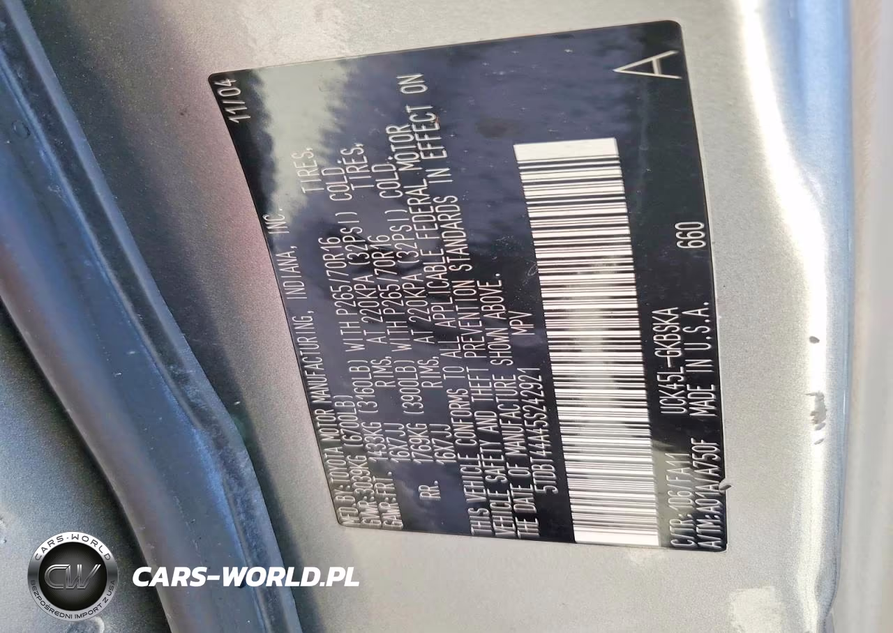 2005 Sterling Sequoia Sr5 VIN:5TDBT44A45S242921 - 13
