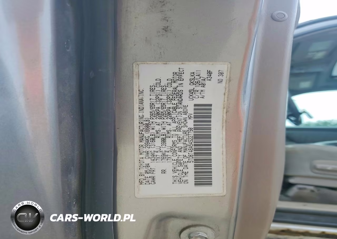 2004 Toyota Sequoia Limited VIN:5TDBT48A54S227790 - 13