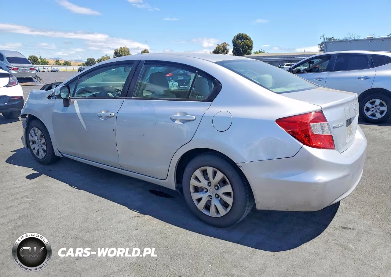 2012 Honda Civic Lx VIN:2HGFB2F56CH610246 - 2
