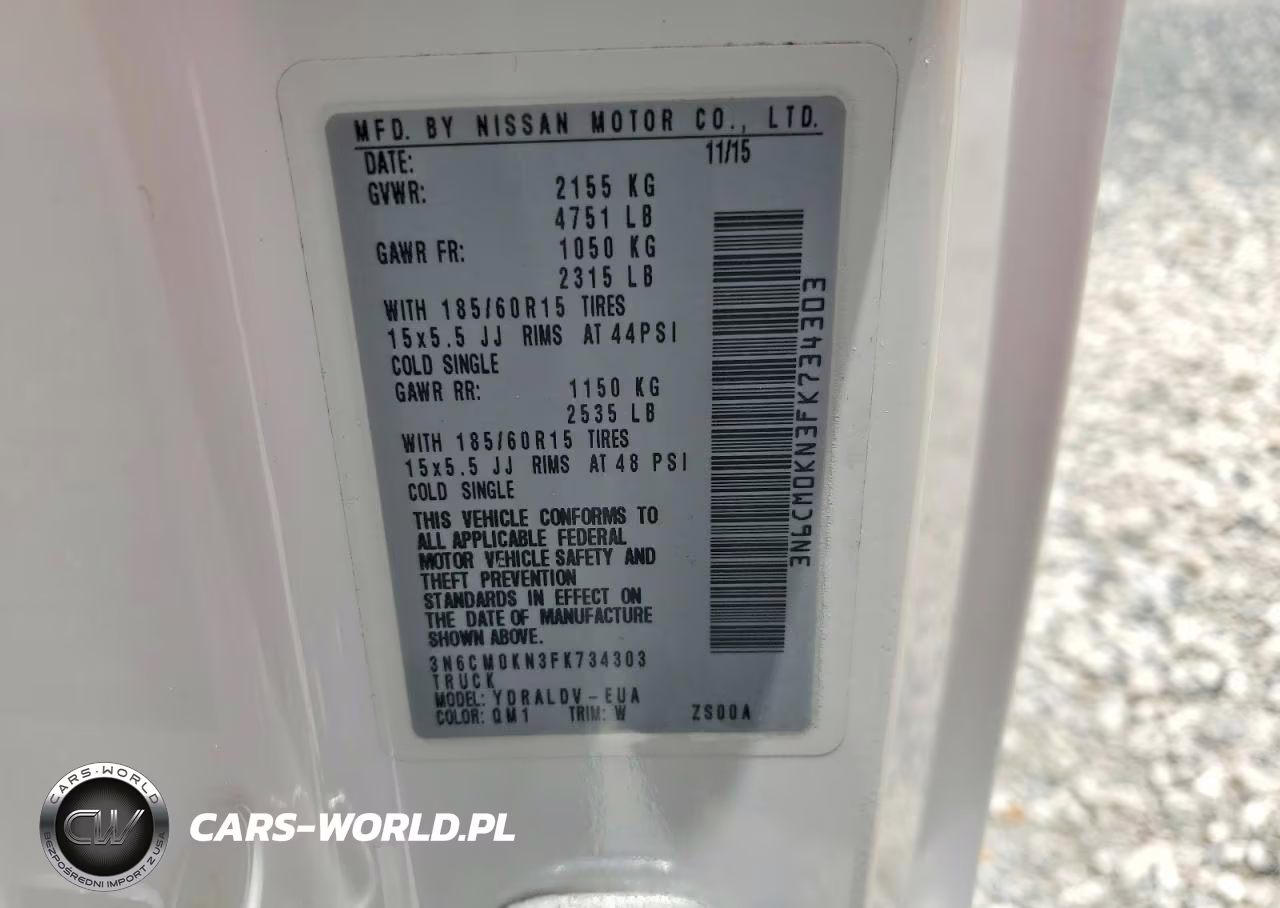 2015 Nissan Nv200 S VIN:3N6CM0KN3FK734303 - 14