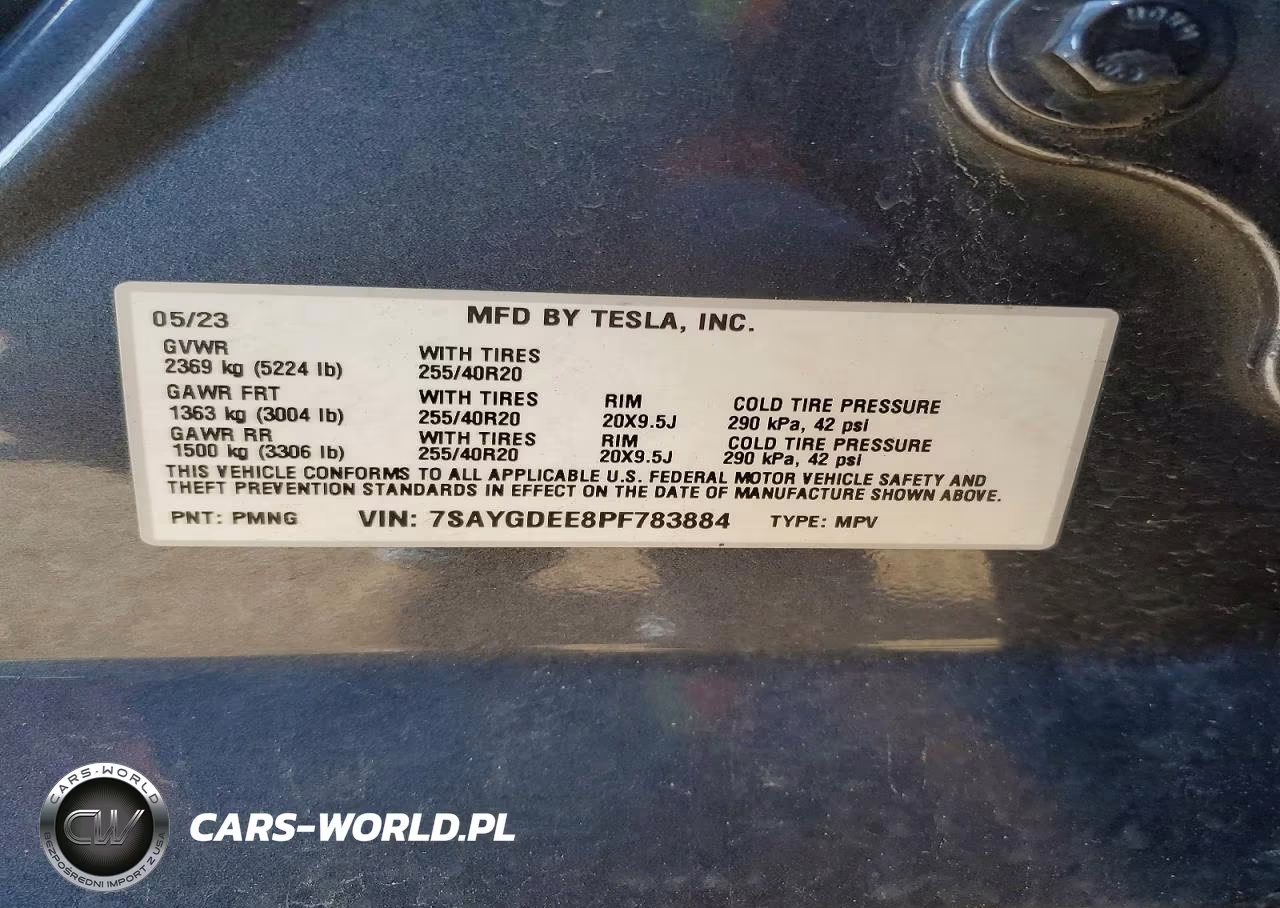 2023 Tesla Model Y VIN:7SAYGDEE8PF783884 - 12