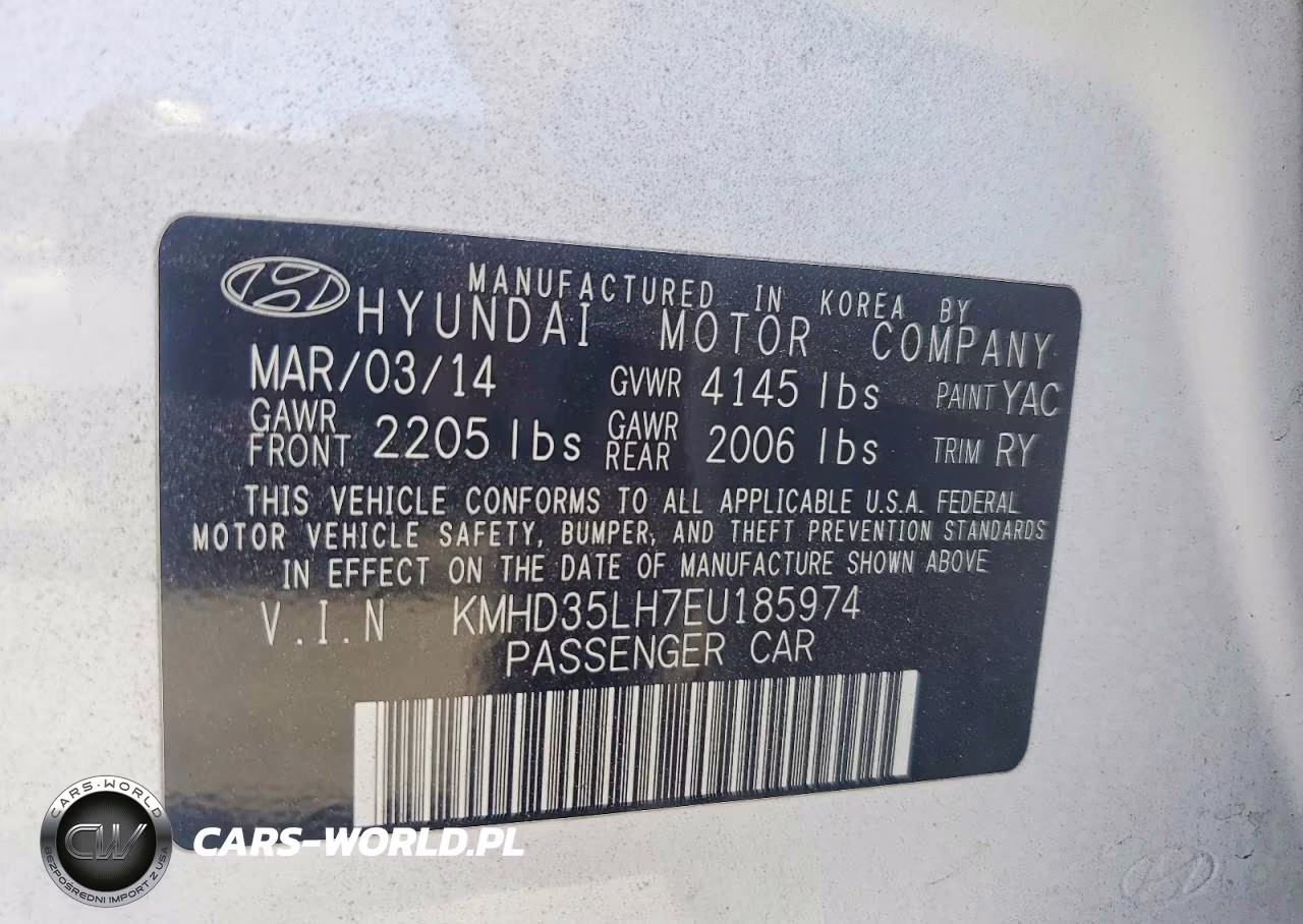 2014 Hyundai Elantra Gt Base VIN:KMHD35LH7EU185974 - 12