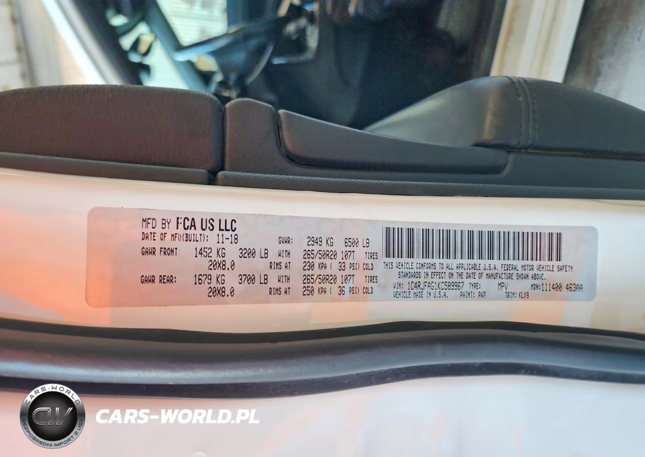 2019 Jeep Grand Cherokee Laredo VIN:1C4RJFAG1KC589967 - 13