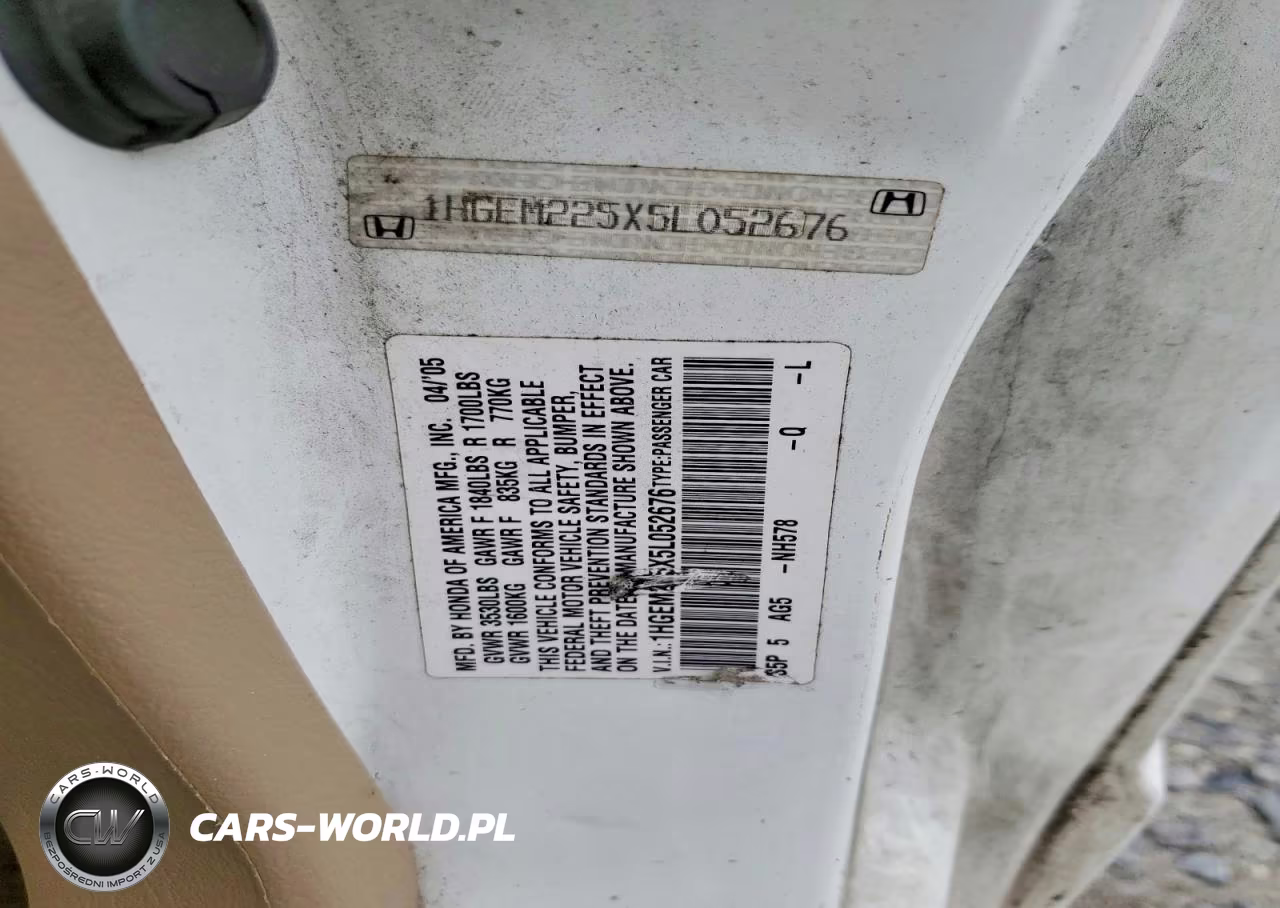 2005 Honda Civic Lx VIN:1HGEM225X5L052676 - 12