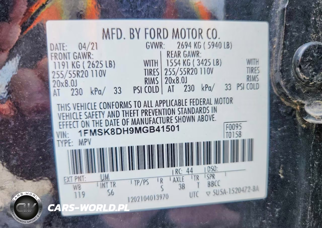 2021 Ford Explorer Xlt VIN:1FMSK8DH9MGB41501 - 14