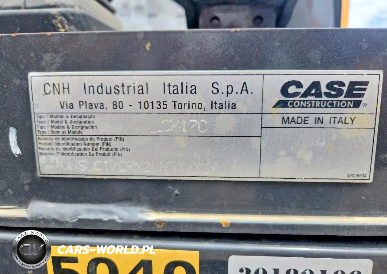 2020 Case Cx17C - Backhoe VIN:NSUC17CRNZLN53733 - 10