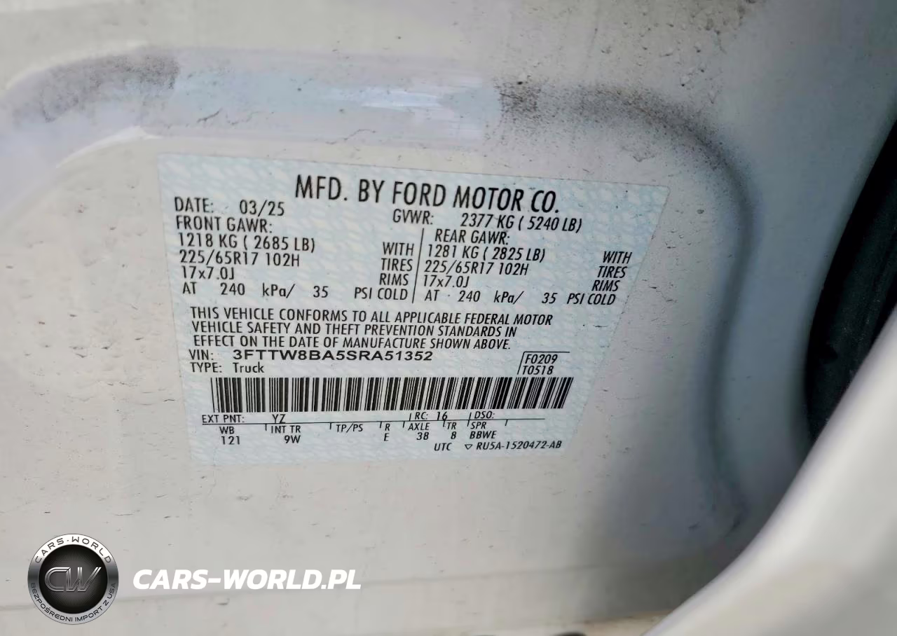 2025 Ford Maverick Xl VIN:3FTTW8BA5SRA51352 - 12