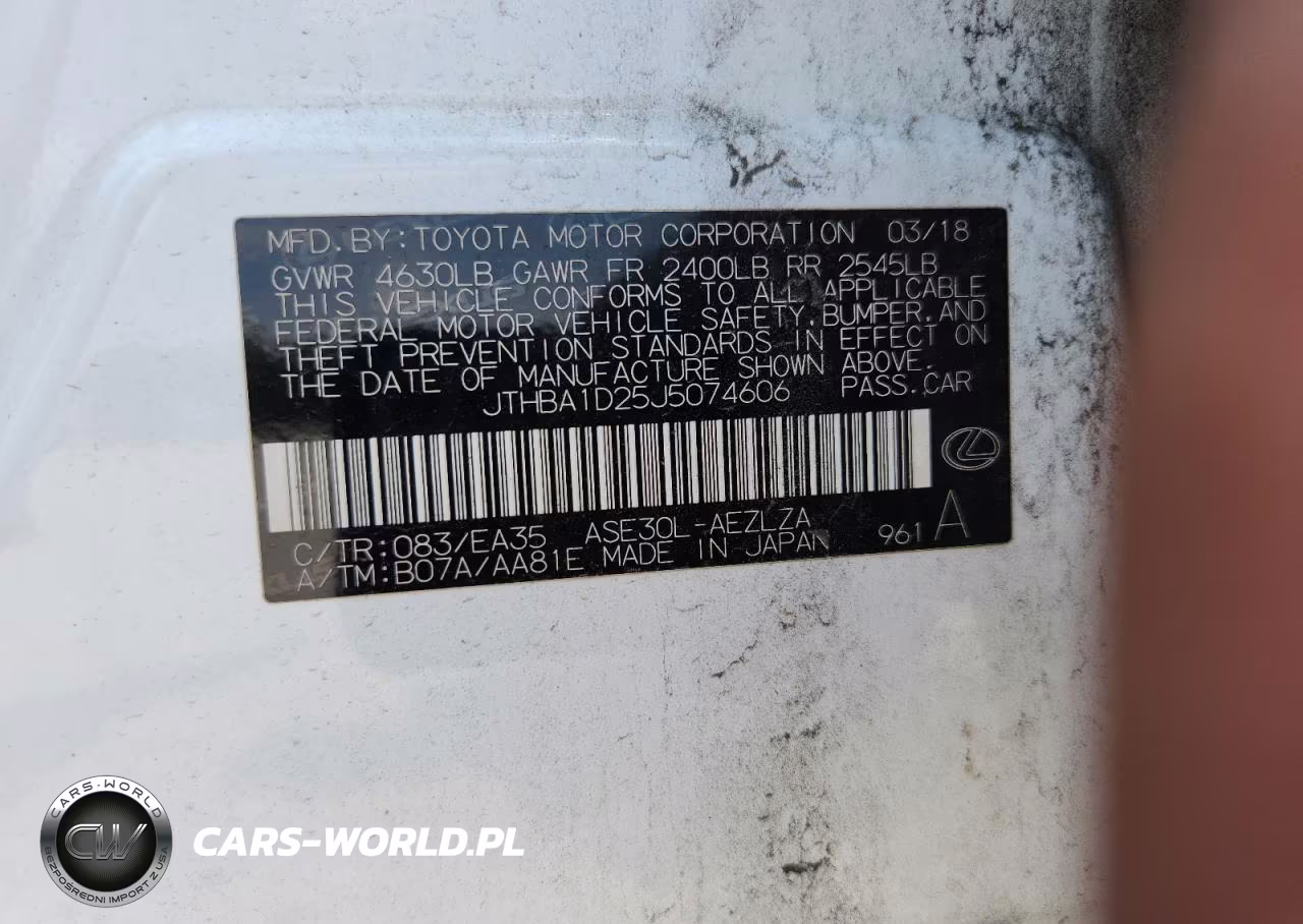 2018 Lexus Is 300 VIN:JTHBA1D25J5074606 - 12