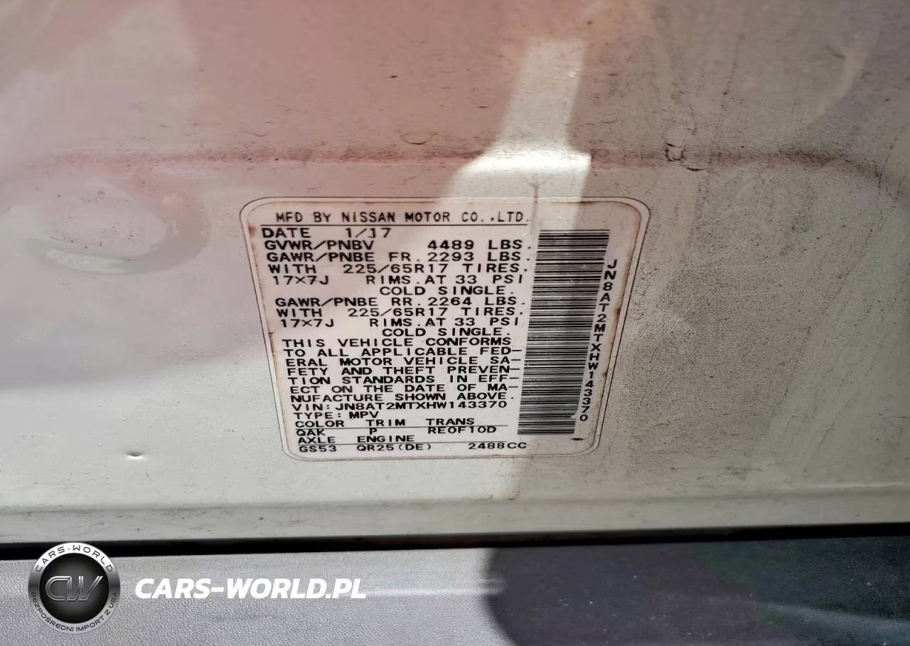 2017 Nissan Rogue S VIN:JN8AT2MTXHW143370 - 12