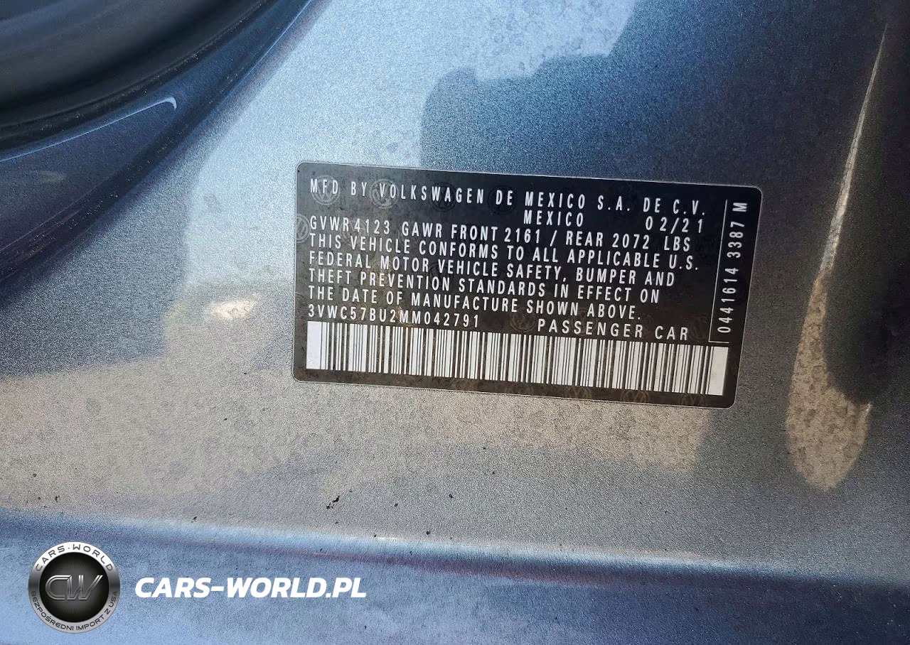2021 Volkswagen Jetta S VIN:3VWC57BU2MM042791 - 12