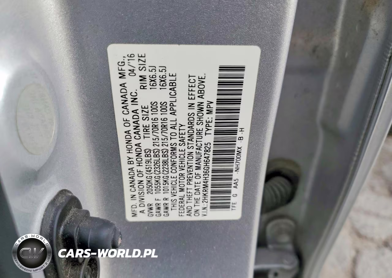 2016 Honda Cr-V Lx VIN:2HKRM4H36GH647825 - 14