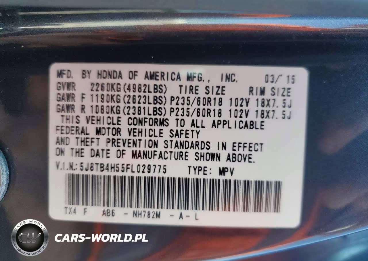 2015 Acura Rdx Technology VIN:5J8TB4H55FL029775 - 13