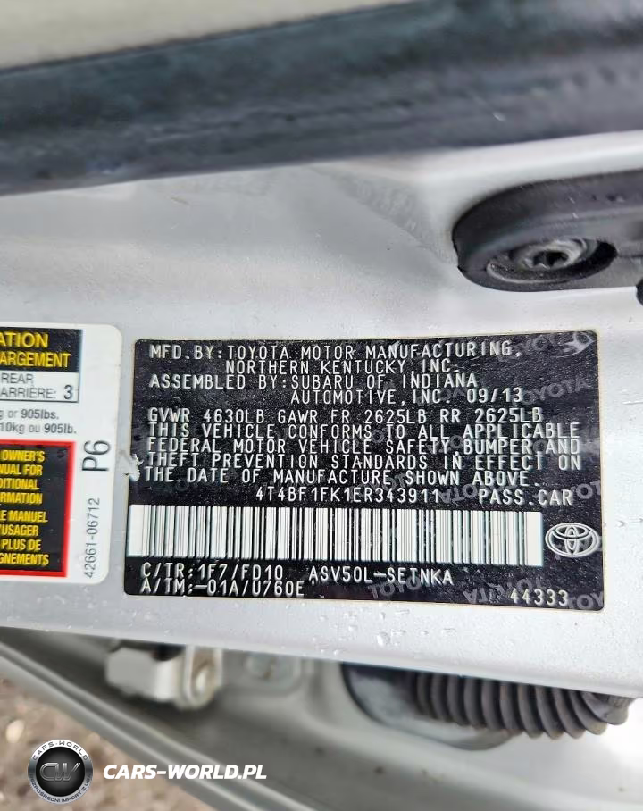 2014 Toyota Camry Le VIN:4T4BF1FK1ER343911 - 12