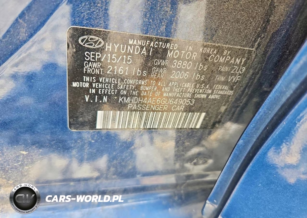 2016 Hyundai Elantra Se VIN:KMHDH4AE6GU649053 - 12