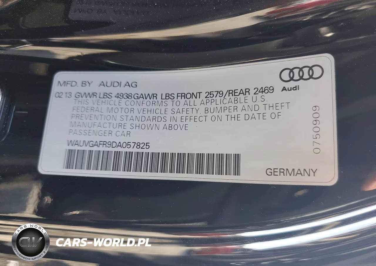 2013 Audi S5 Prestige VIN:WAUVGAFR9DA057825 - 12