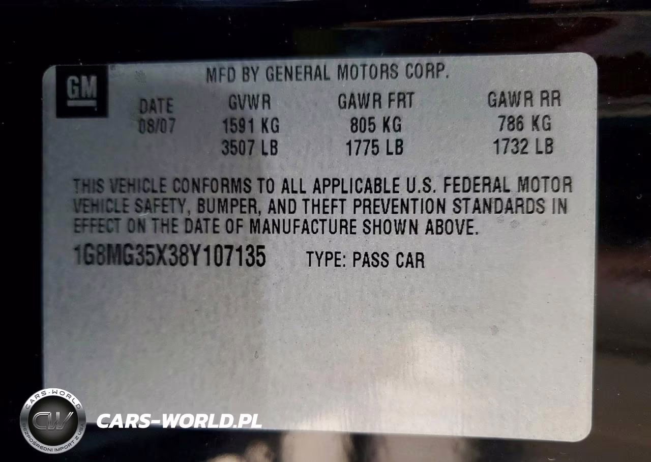 2008 Saturn Sky Redline VIN:1G8MG35X38Y107135 - 12