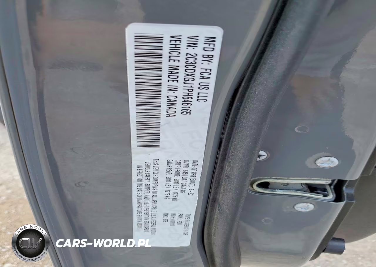 2023 Dodge Charger Sp VIN:2C3CDXGJ1PH646165 - 12