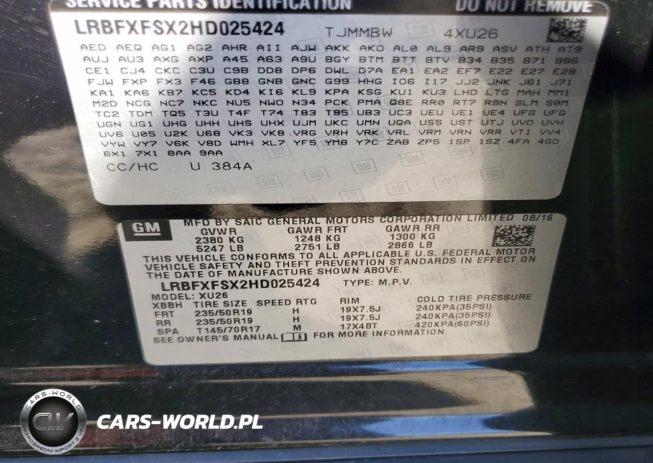 2017 Buick Envision Premium Ii VIN:LRBFXFSX2HD025424 - 13