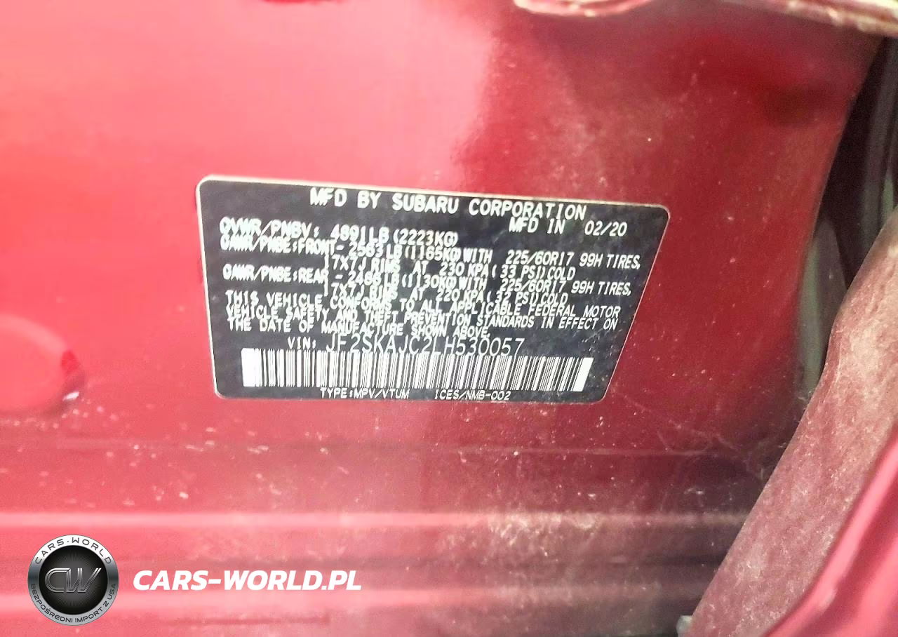 2020 Subaru Forester Premium VIN:JF2SKAJC2LH530057 - 14