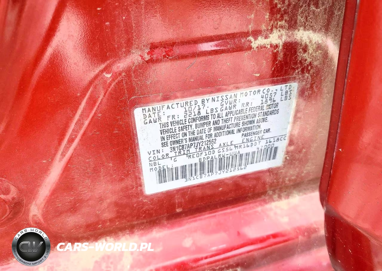2018 Nissan Sentra Sr Turbo VIN:3N1CB7AP7JY212562 - 12