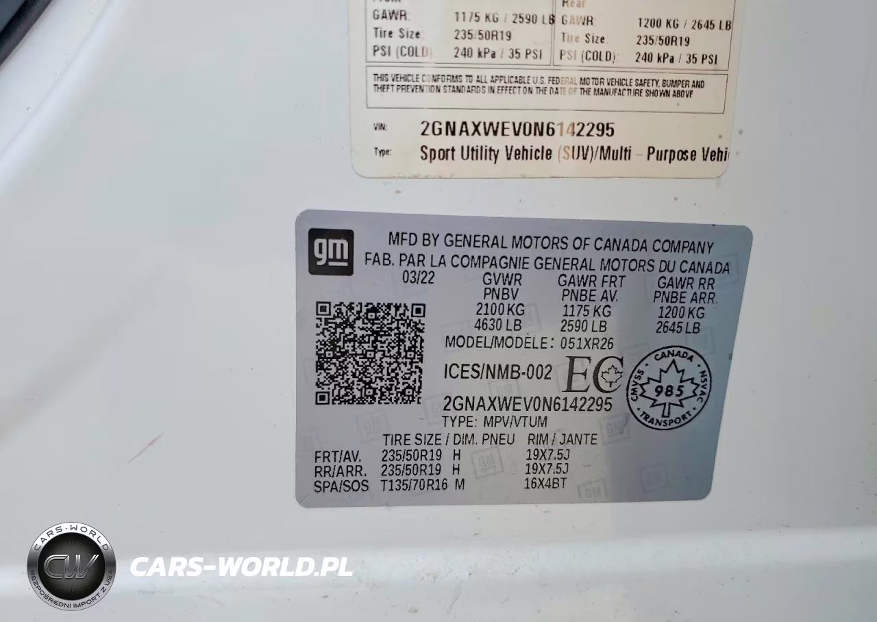 2022 Chevrolet Equinox Rs VIN:2GNAXWEV0N6142295 - 13
