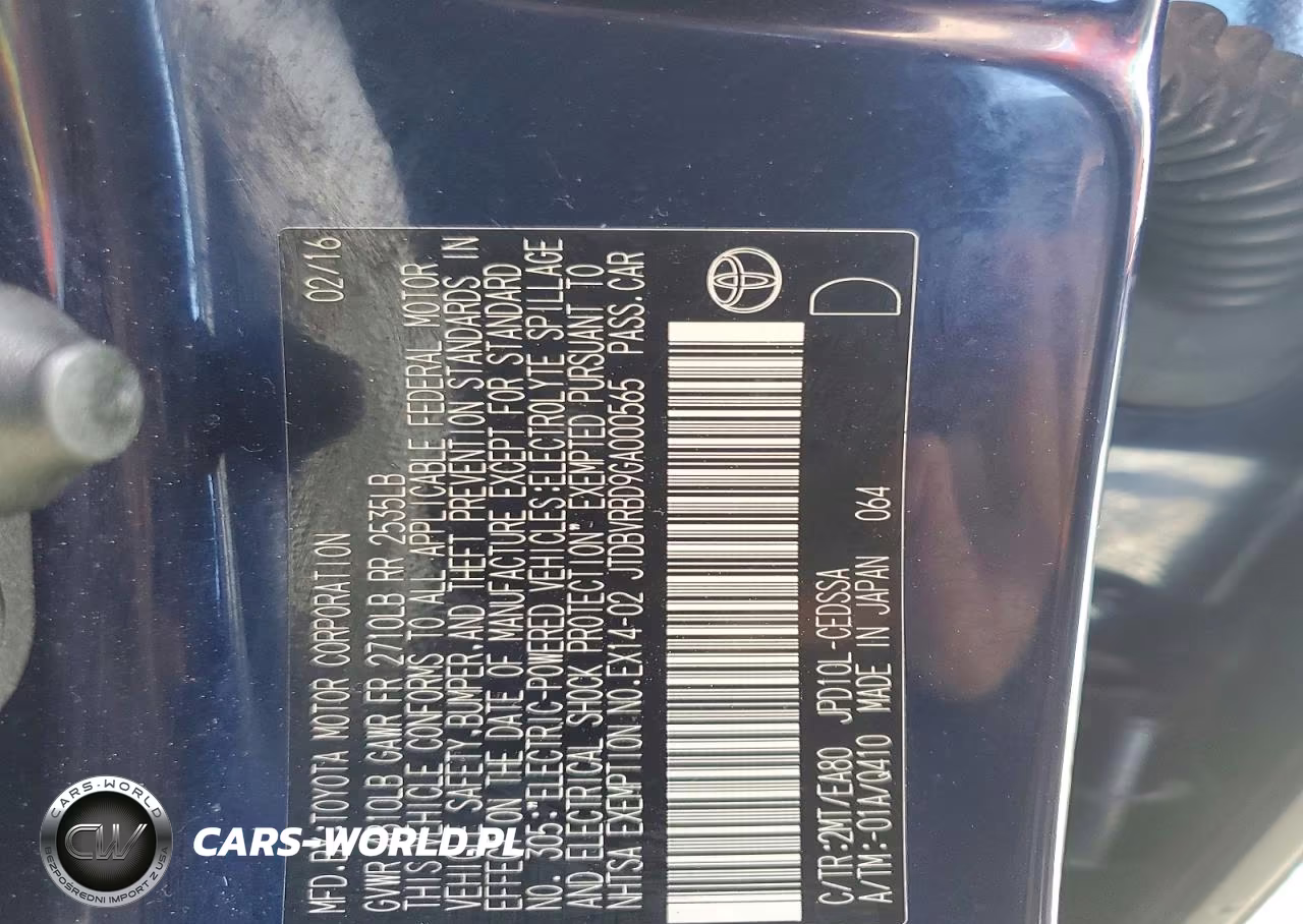 TOYOTA MIRAI VIN:JTDBVRBD9GA000565 - 12