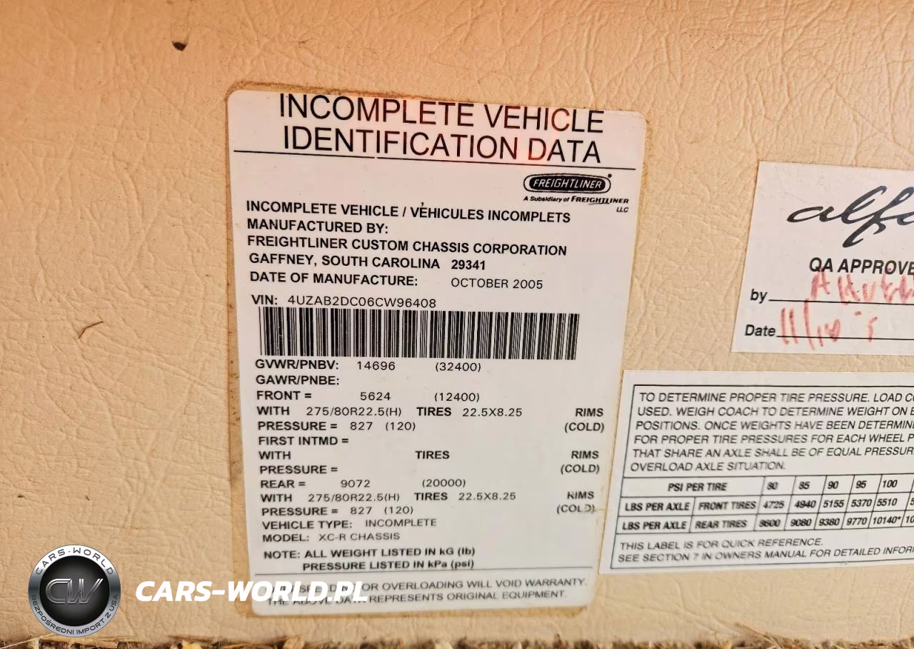 2006 Freightliner Xc Chassis Rv VIN:4UZAB2DC06CW96408 - 10