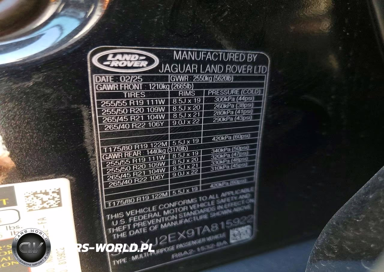 2026 Land Rover Range Rover Velar S VIN:SALYJ2EX9TA815922 - 14
