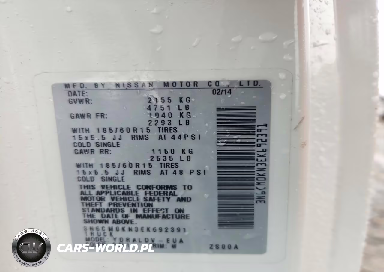 2014 Nissan Nv200 S VIN:3N6CM0KN3EK692391 - 13