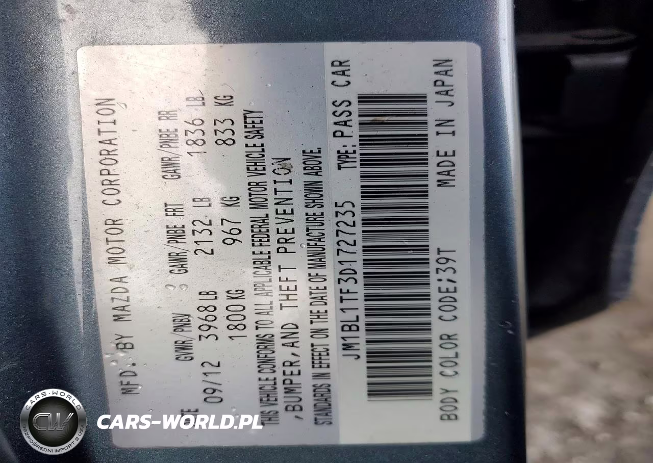 2013 Mazda 3 I VIN:JM1BL1TF3D1727235 - 12