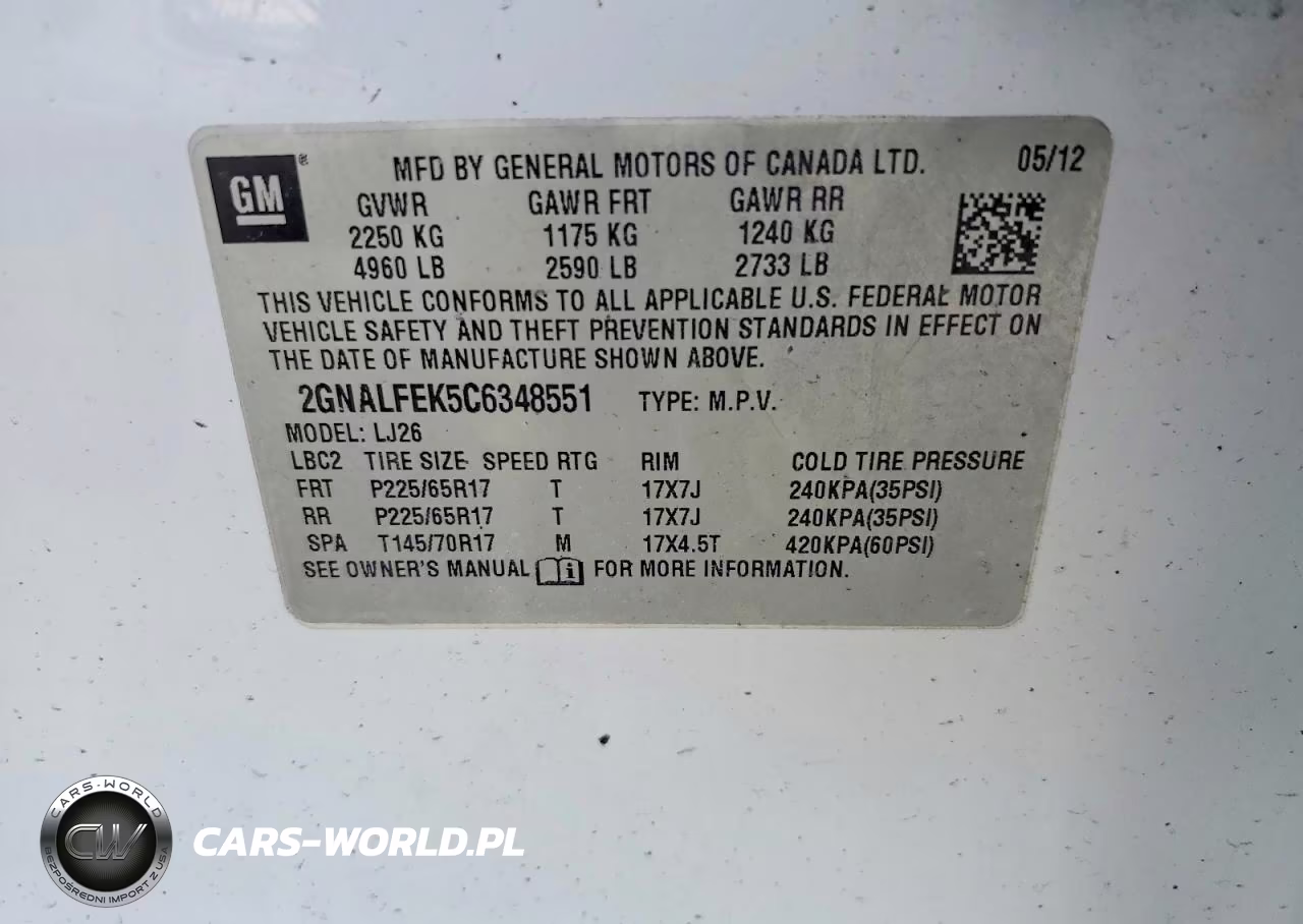 2012 Chevrolet Equinox Ltz VIN:2GNALFEK5C6348551 - 13
