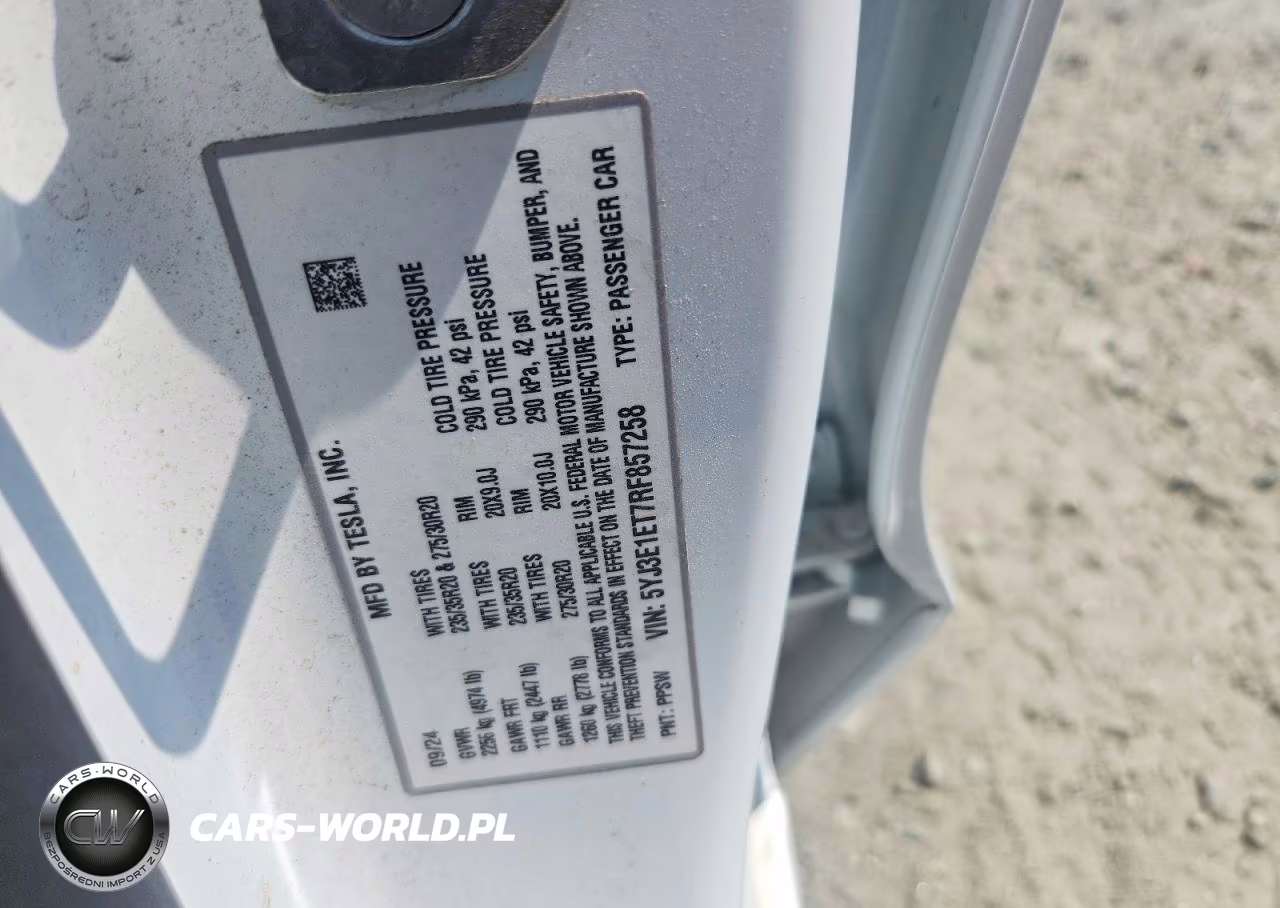 2024 Tesla Mdl 3 VIN:5YJ3E1ET7RF857258 - 12