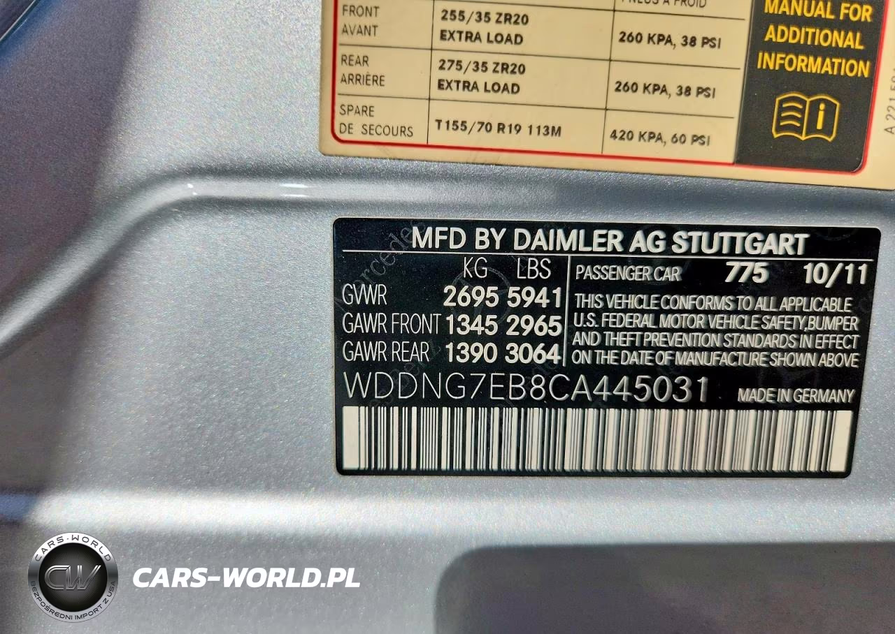2012 Mercedes-Benz S 63 Amg VIN:WDDNG7EB8CA445031 - 13