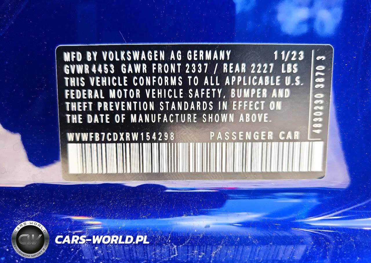 2024 Volkswagen Golf R VIN:WVWFB7CDXRW154298 - 12