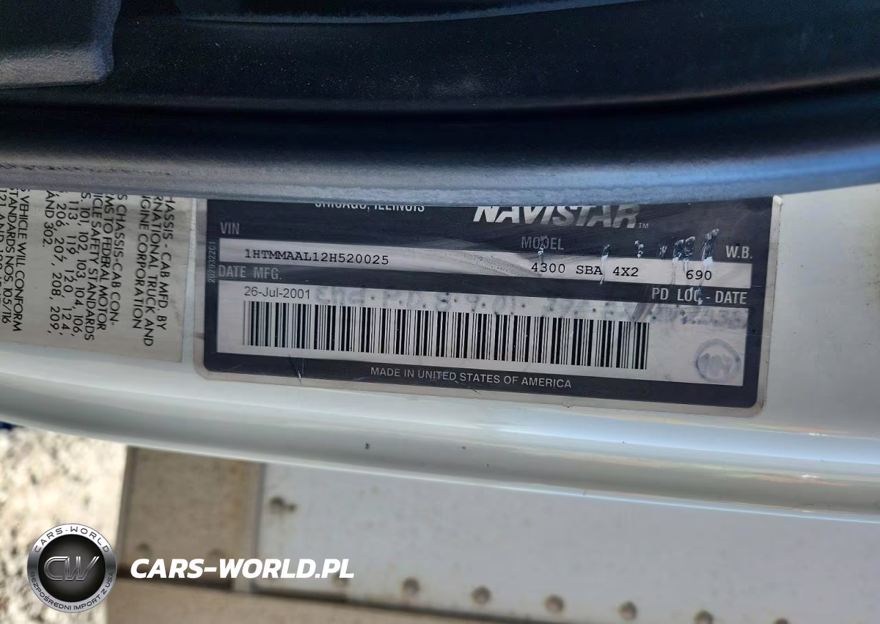 2002 International 4000 4300 VIN:1HTMMAAL12H520025 - 13