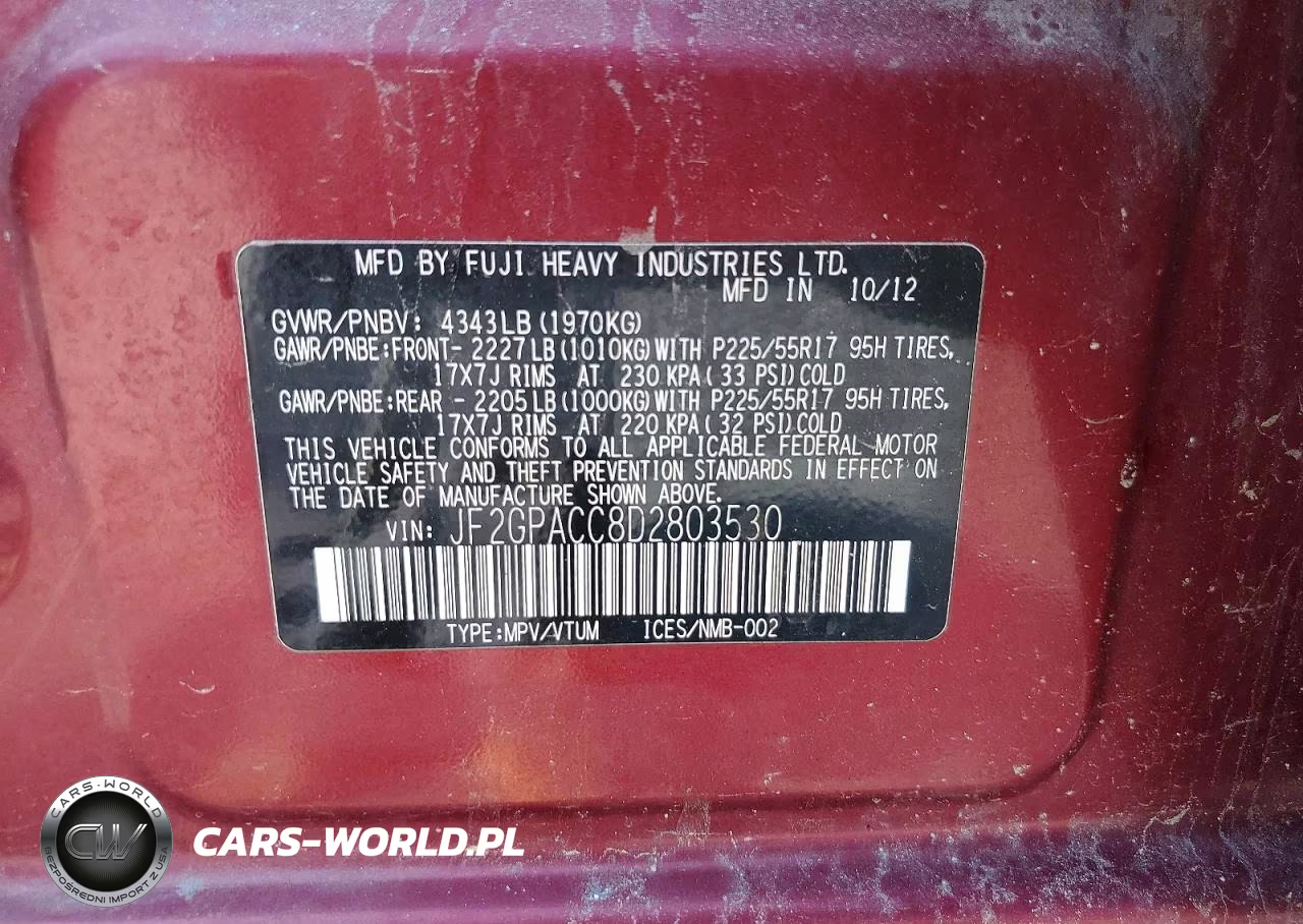 2013 Subaru Xv Crosstrek 2.0 Premium VIN:JF2GPACC8D2803530 - 14