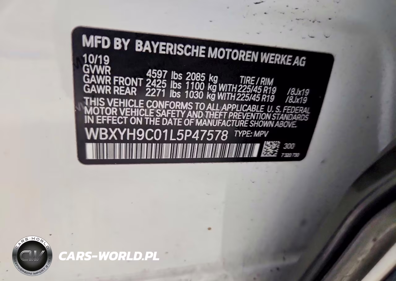 2020 BMW X2 Sdrive28I VIN:WBXYH9C01L5P47578 - 13