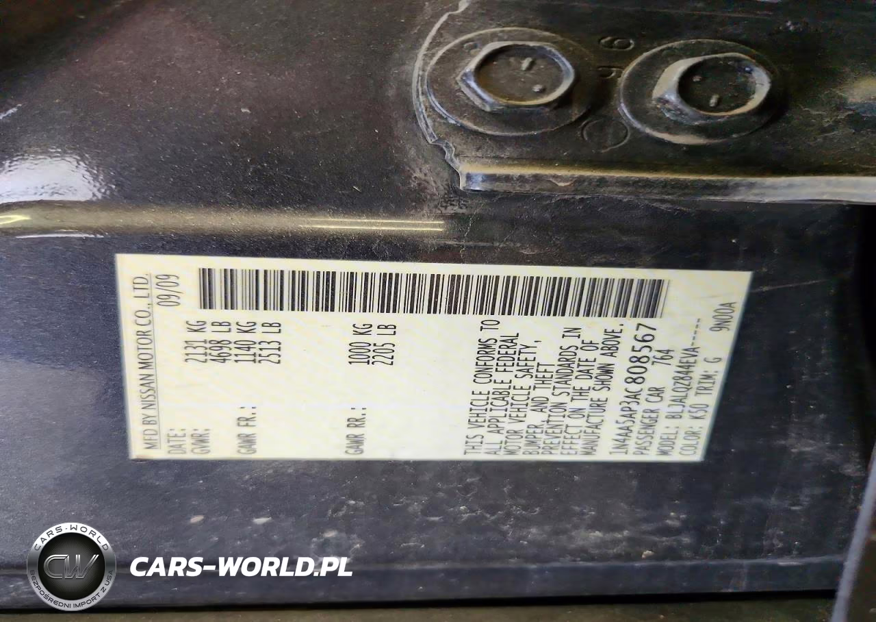 2010 Nissan Maxima 3.5 S VIN:1N4AA5AP3AC808567 - 12